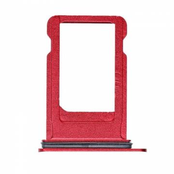 Original Tiroir SIM iPhone 8 / SE 2020 (A2275 / A2298 / A2296) / SE 2022 (A2595 / A2782 / A2784 / A2783 / A2785) Rouge
